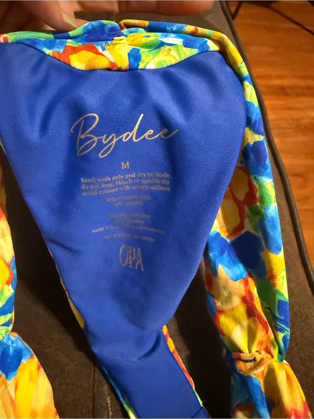 Bydee Bright Floral women’s Two-Piece Bikini in Yellow and Blue